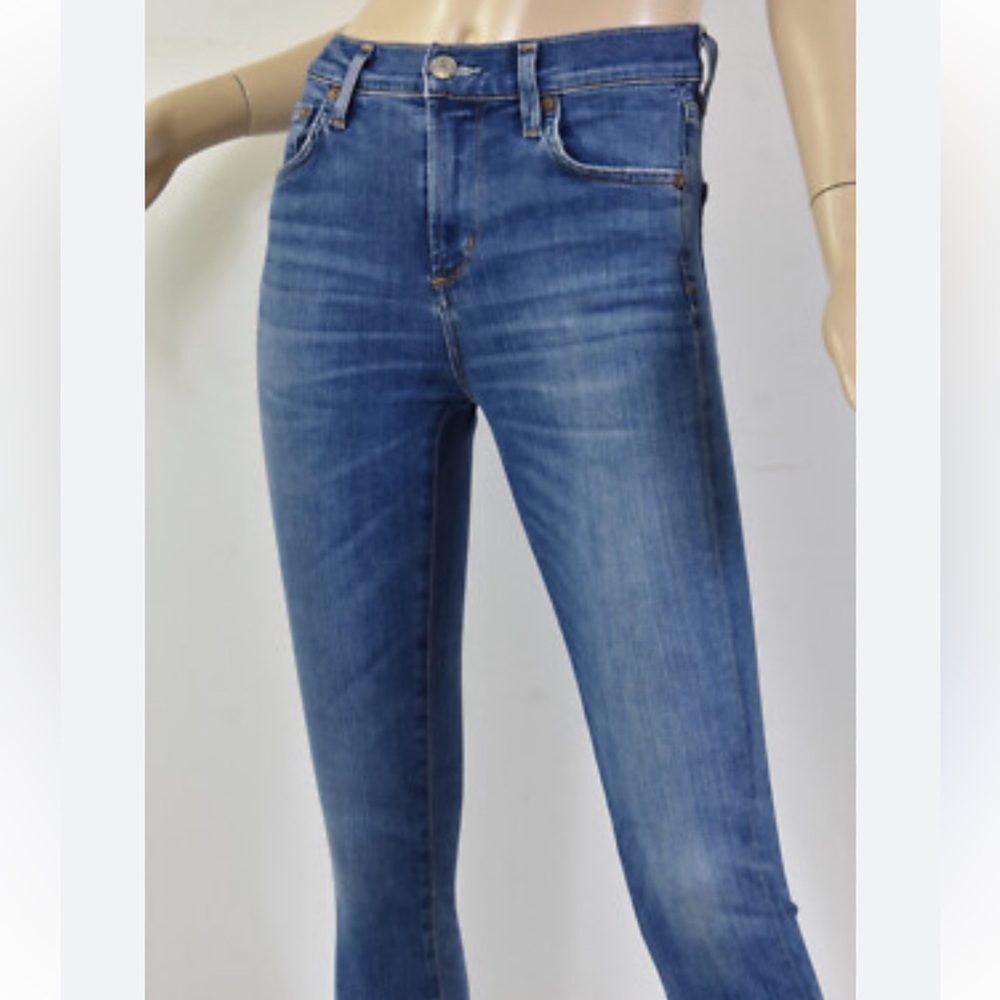Agolde x Amour Vert Women's Blue High-Rise skinny Jeans